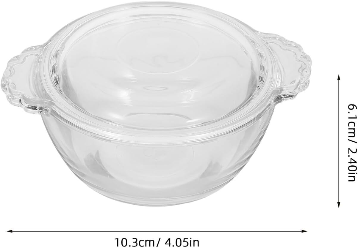 Generic Glass Food Steamer, Steamed Egg Bowl Cover, Microwave Egg Cooker for Home Kitchen, Heat Resistant Glass Mixing Bowl for Pudding and Milk Dessert